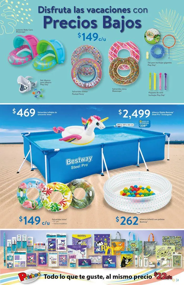Catálogo de Walmart - Vacaciones 25 de julio al 14 de agosto 2024 - Pagina 2
