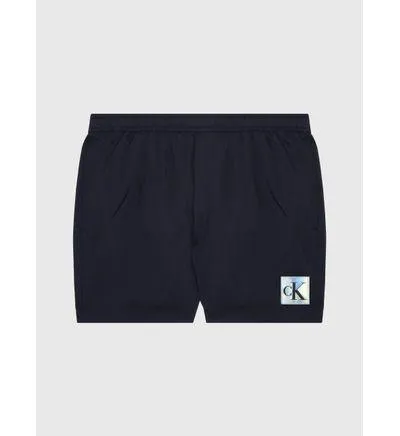 Traje de Baño Calvin Klein con Monograma Hombre Negro