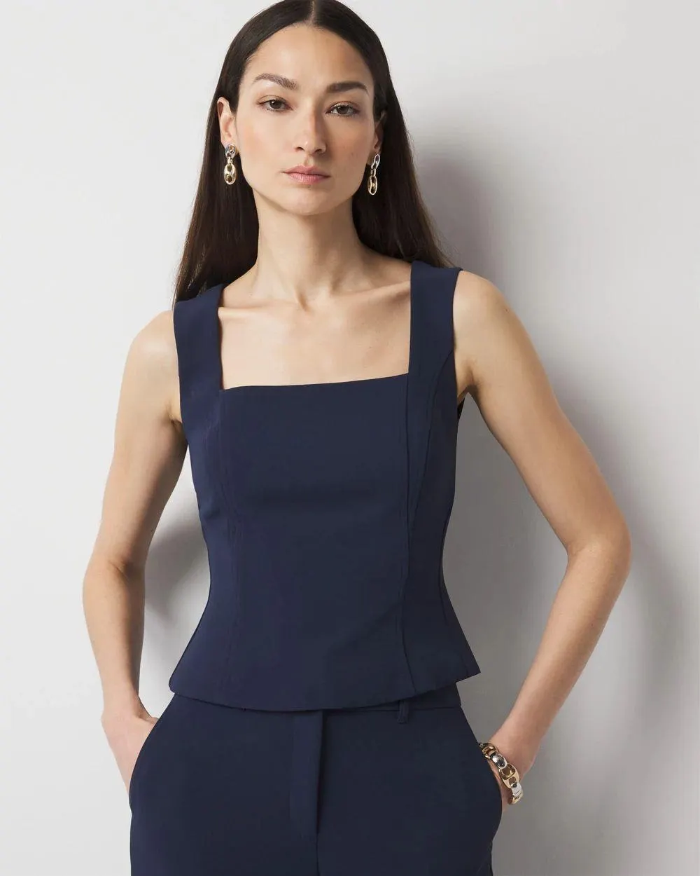 Peplum Bustier Tank