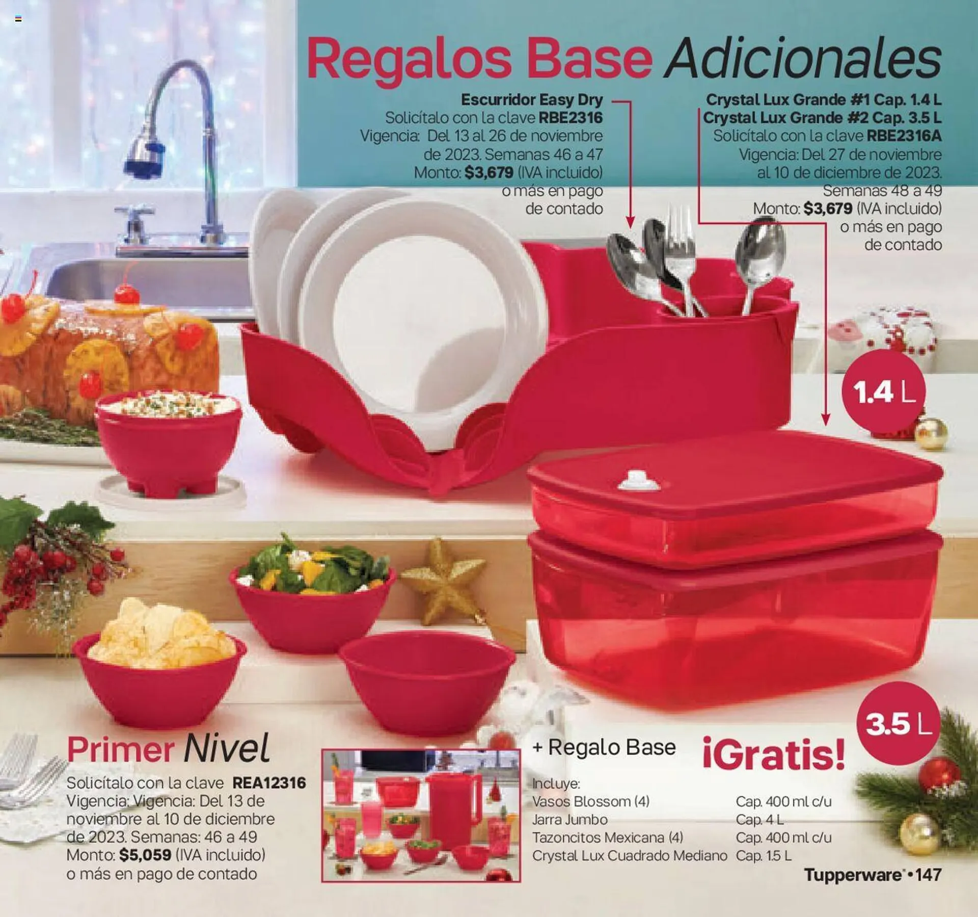 Catálogo de Catálogo Tupperware 13 de noviembre al 10 de diciembre 2023 - Pagina 147