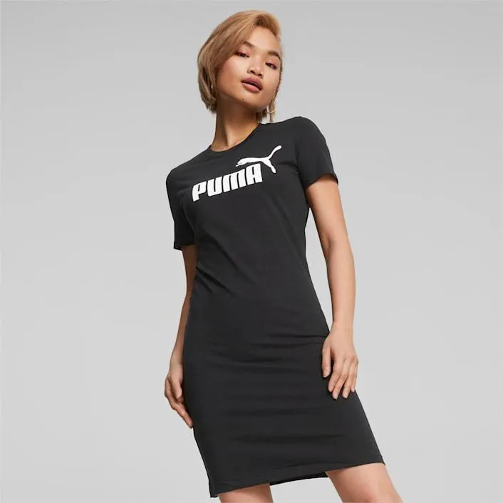 Vestido de camiseta de corte entallado Essentials para mujer