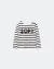 Camiseta de punto para niña con diseño de rayas