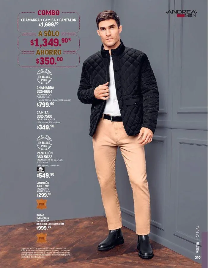 Catálogo de ANDREA - VESTIR CABALLERO 26 de agosto al 25 de enero 2025 - Pagina 32