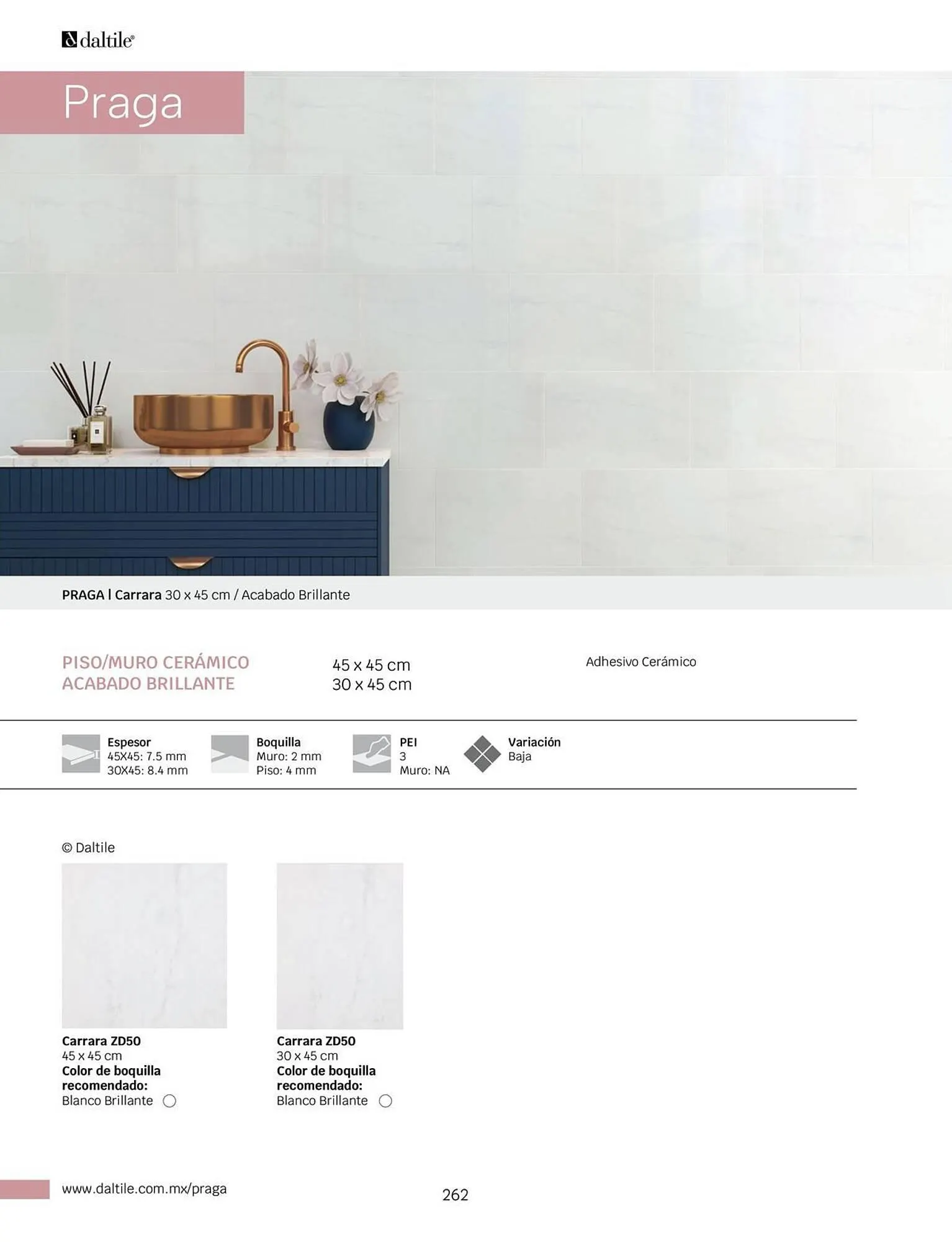 Catálogo de Catálogo Daltile 1 de enero al 31 de diciembre 2024 - Pagina 262