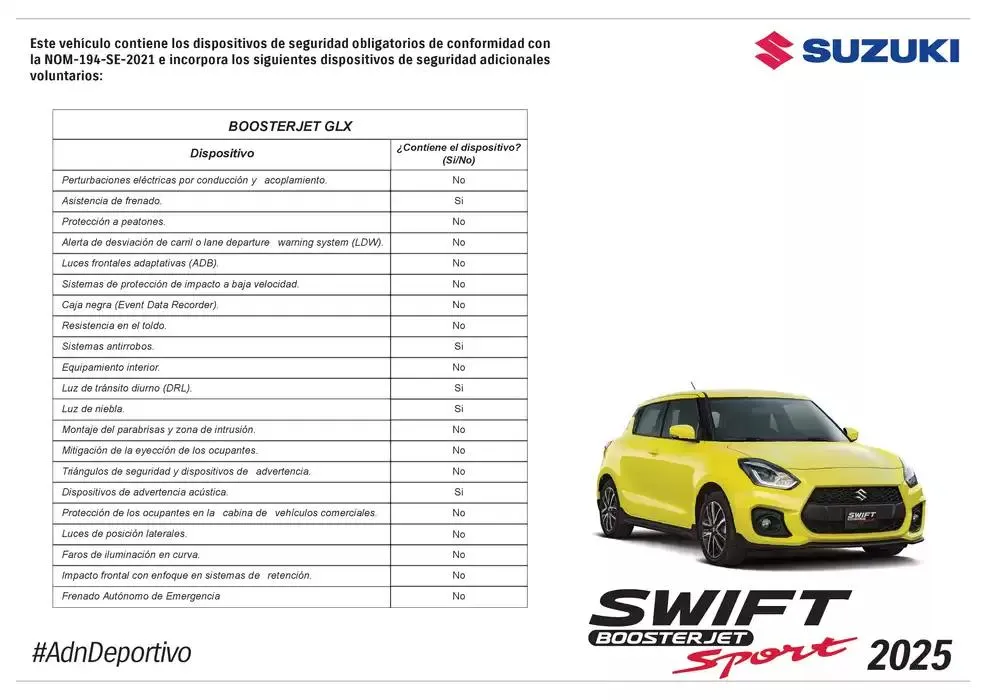 Catálogo de Suzuki Swift Boosterjet 15 de enero al 31 de diciembre 2025 - Pagina 3