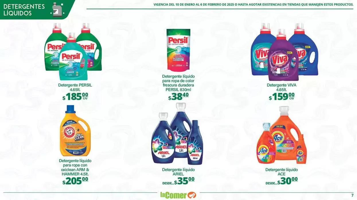 Catálogo de LIMPIA , Desinfecta, organiza, AHORRA 10 de enero al 6 de febrero 2025 - Pagina 7