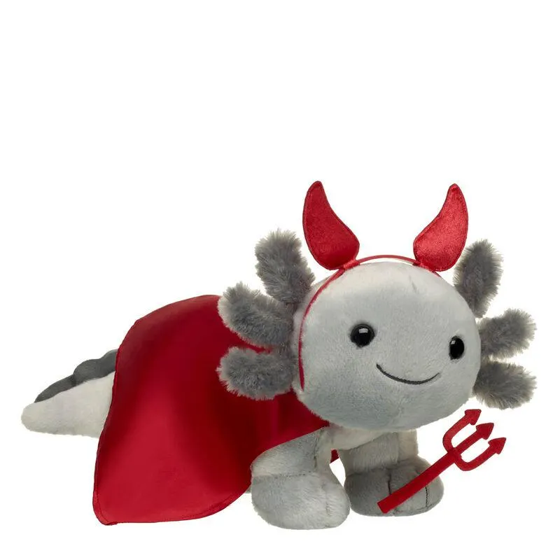 Grey Axolotl Halloween Devil Gift Set