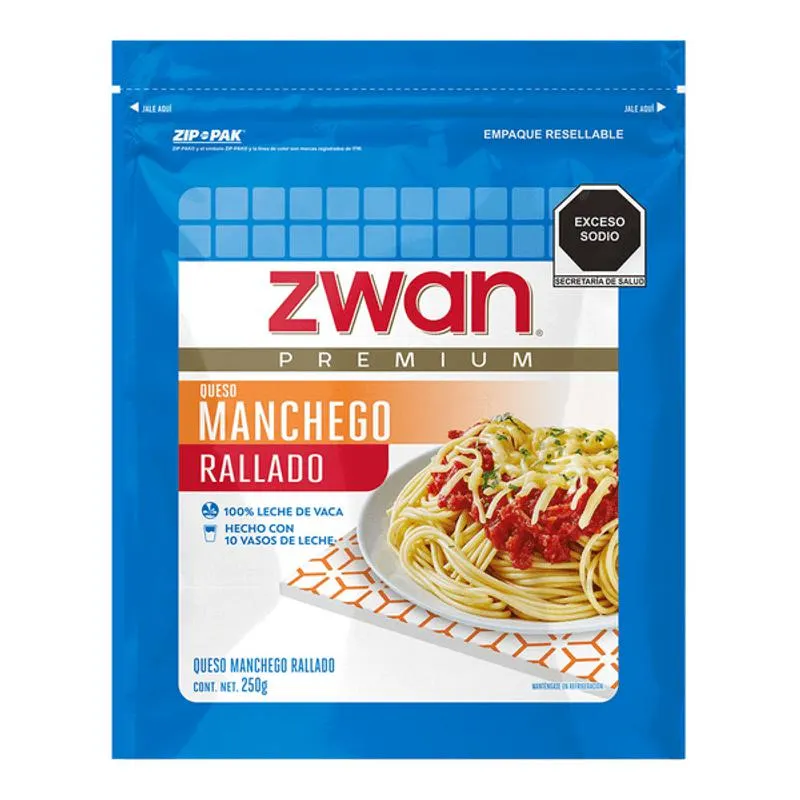 Zwan Queso Manchego Rallado 250 g