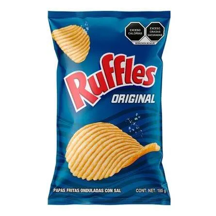 Papas Fritas Con Sal Ruffles Original 185 G