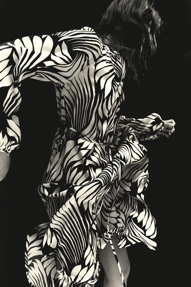 Vestido con mangas globo