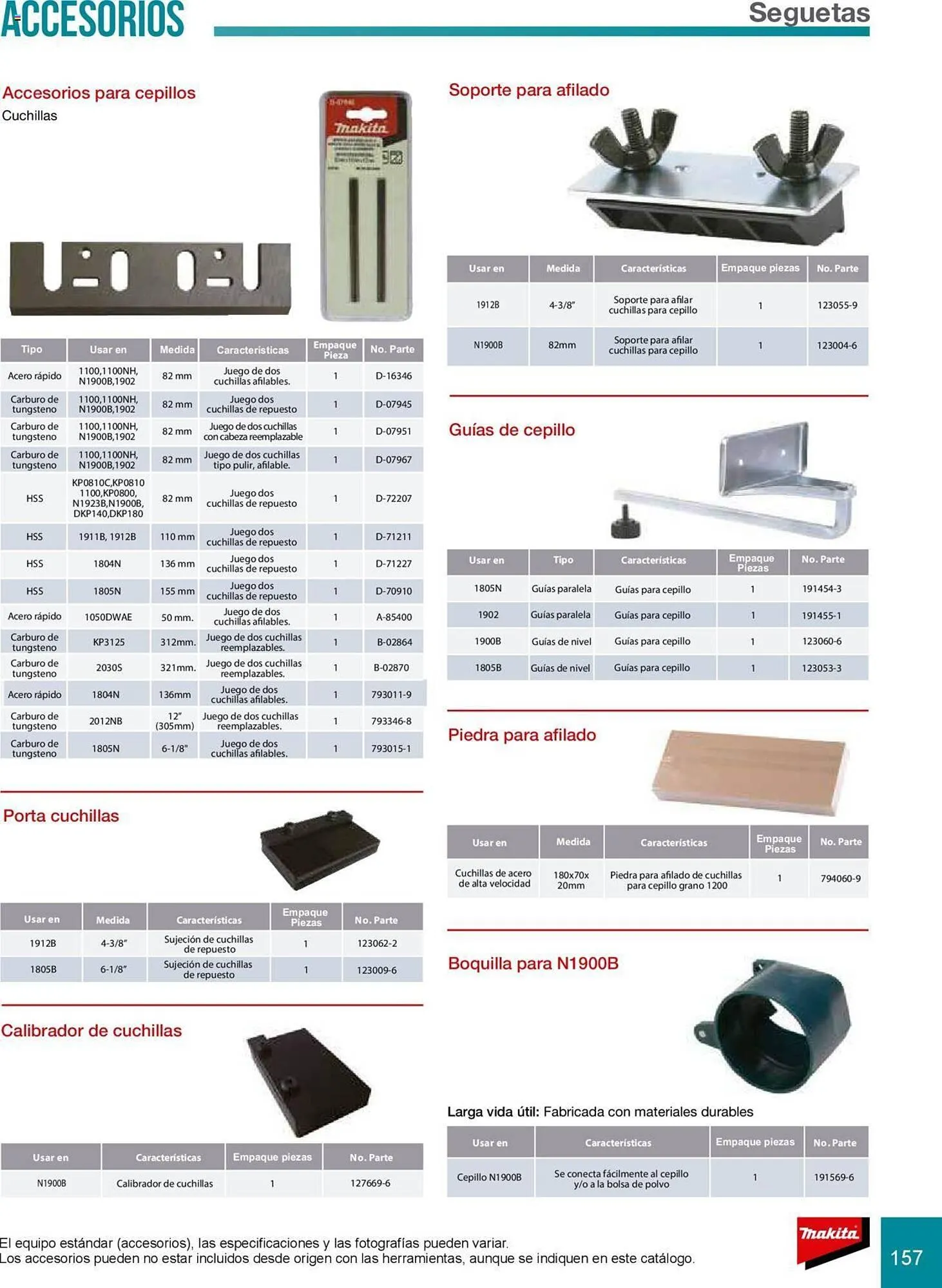 Catálogo de Catálogo Makita 8 de julio al 31 de diciembre 2025 - Pagina 157