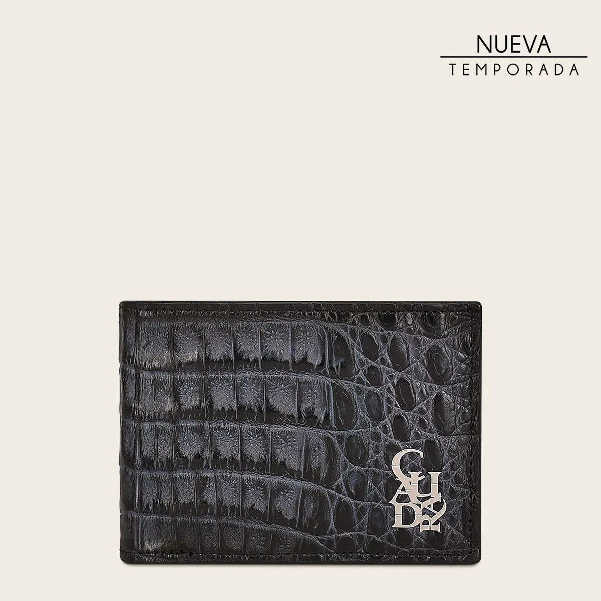 Billetera en piel genuina de fuscus.