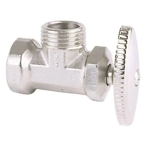 Valvula De Control Angular 13mm 1/2 Mnpt-hnpt Cromo Nacobre Vach13