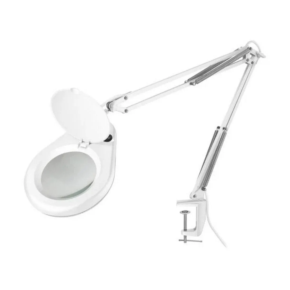 Lámpara LED con lupa brazo articulado