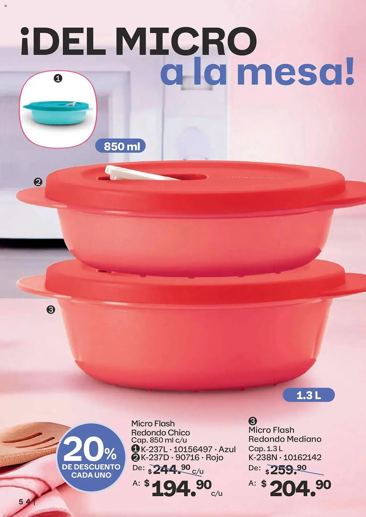 Catálogo de Catálogo Tupperware 23 de febrero al 23 de marzo 2026 - Pagina 54