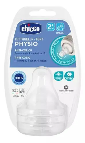 Chicco Tetina Para Perfect5 2+ Flujo Medio 2 Piezas