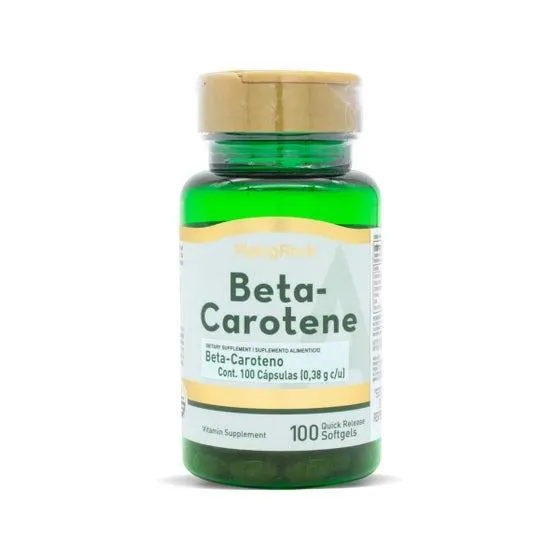 Beta Caroteno 7500 mcg Piping Rock Sin Sabor 100 caps