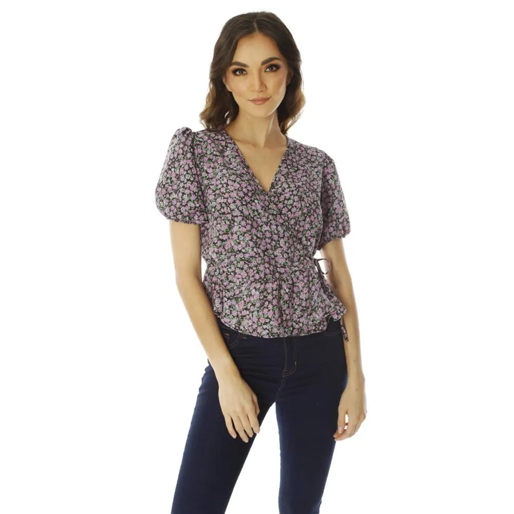 Blusa Del Sol Mujer Escote Cruce Amarre Costado