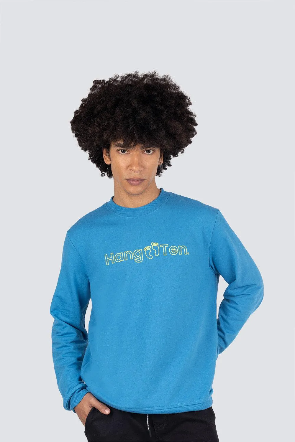 Sudadera cerrada con estampado Hang Ten