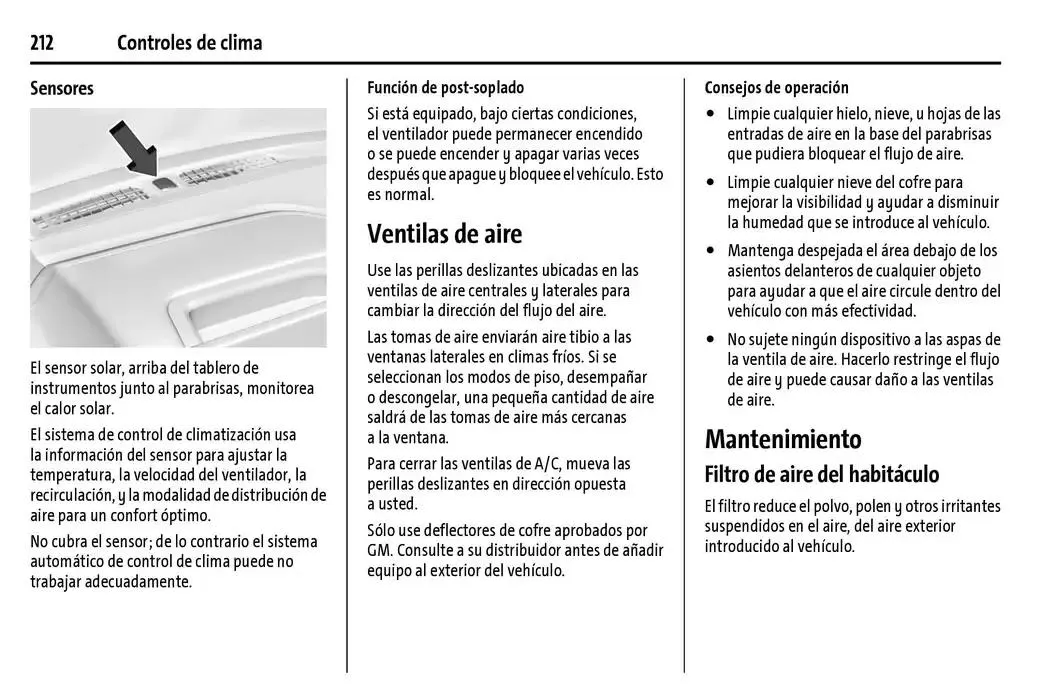 Catálogo de Cheyenne 2025 Manual del propietario 22 de enero al 31 de diciembre 2025 - Pagina 213