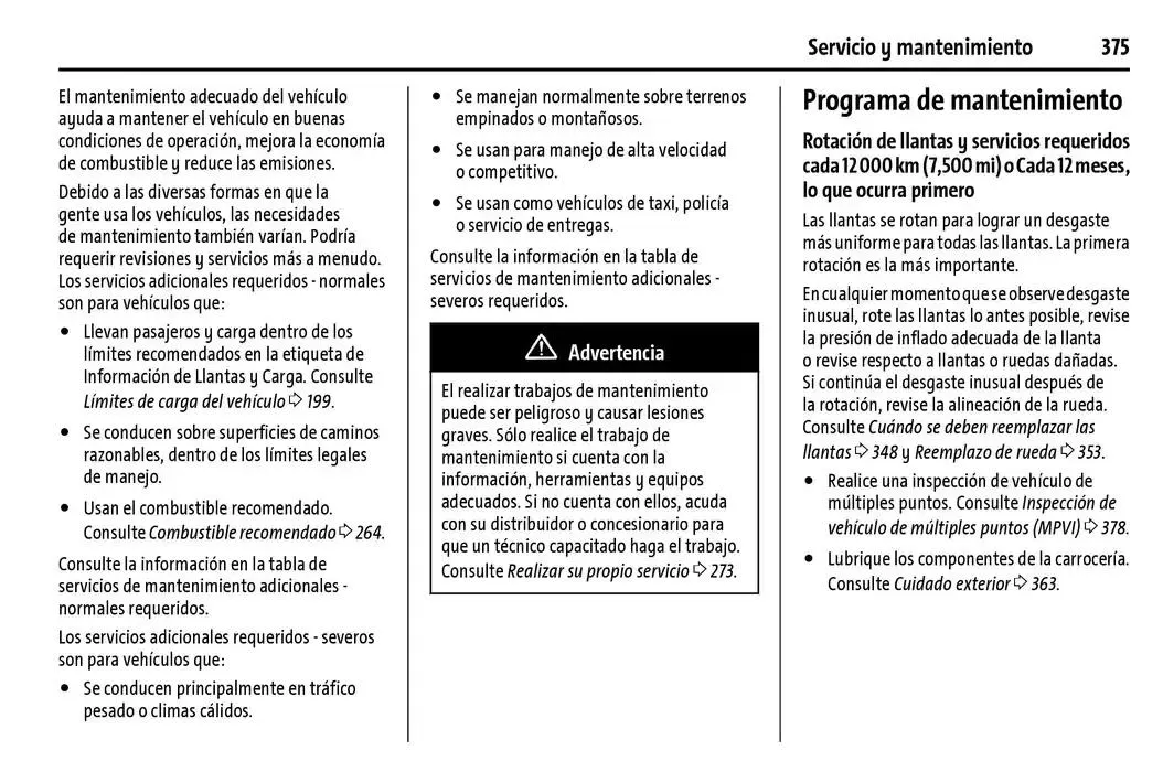 Catálogo de Chevrolet Corvette Stingray Manual del propietario 22 de enero al 31 de diciembre 2025 - Pagina 376