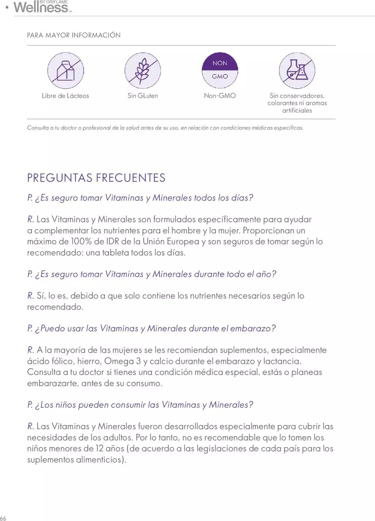 Catálogo de Oriflame - Guía de Producto Wellness 10 de noviembre al 31 de diciembre 2024 - Pagina 62
