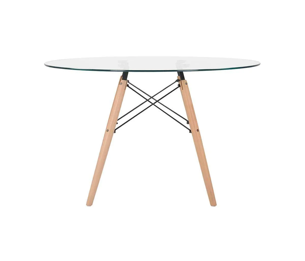 Mesa de comedor réplica Eames 120cm - Vidrio