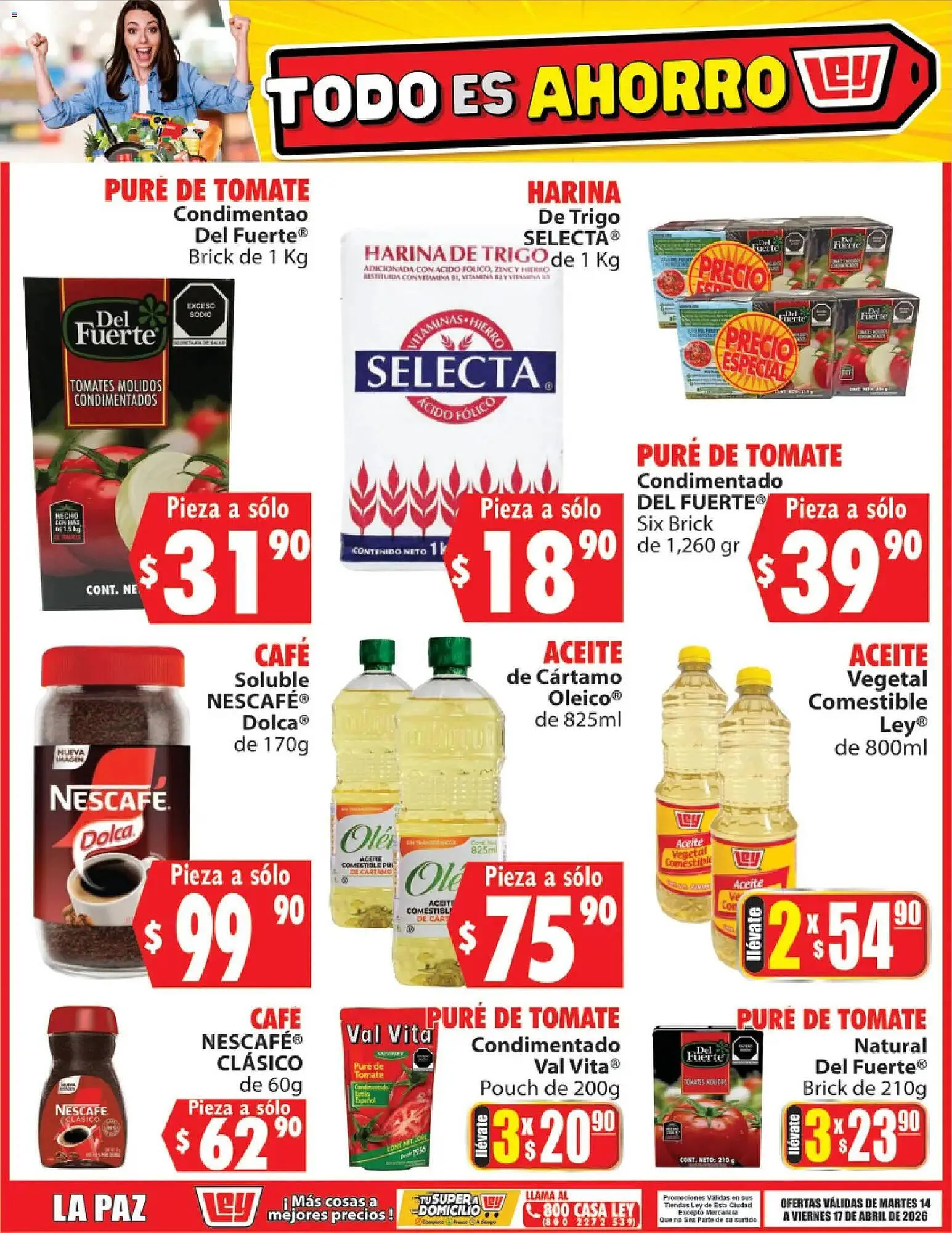 Catálogo de Folleto Casa Ley 14 de abril al 18 de abril 2026 - Pagina 1