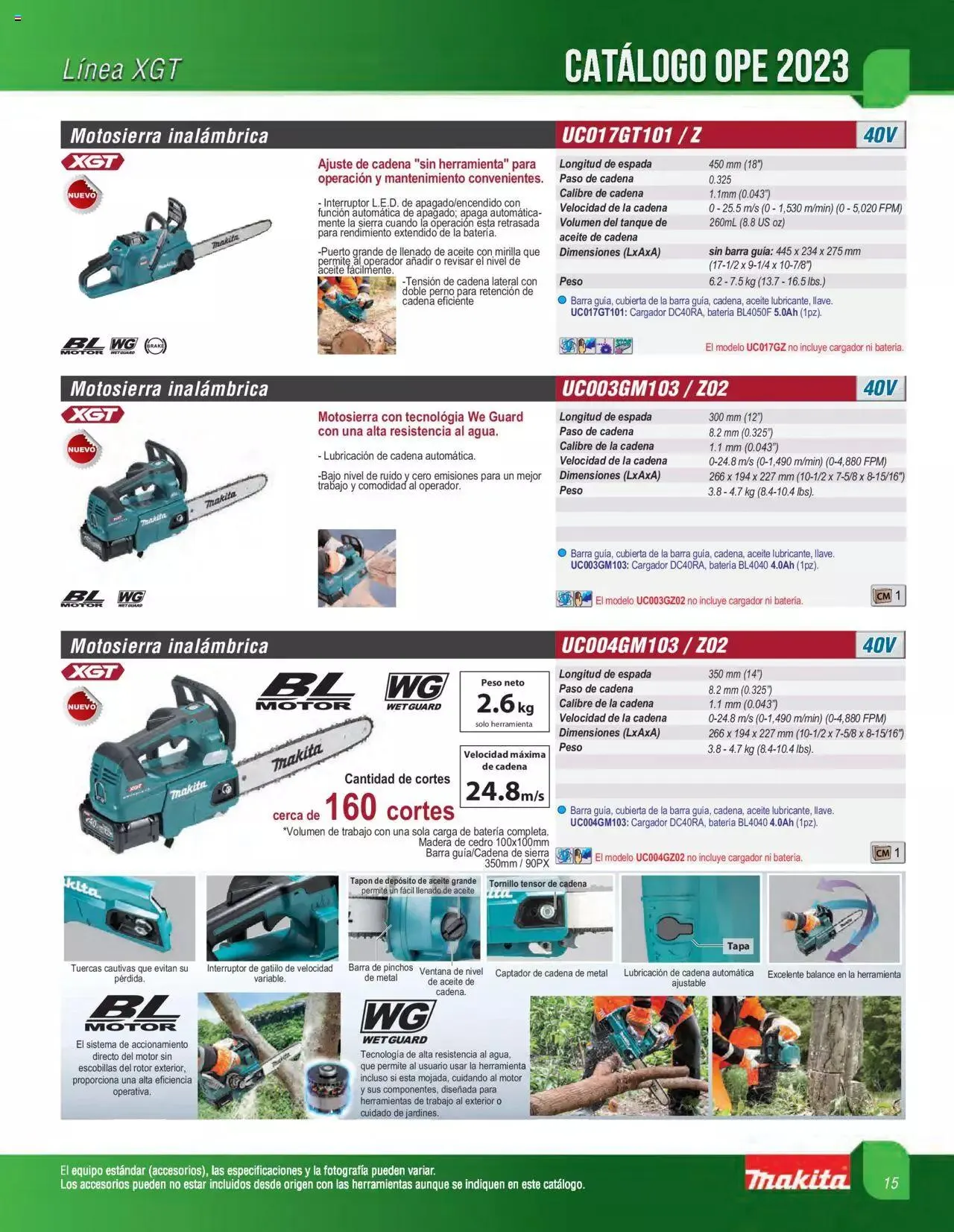 Catálogo de Makita catálogo OPE 16 de mayo al 31 de diciembre 2023 - Pagina 15