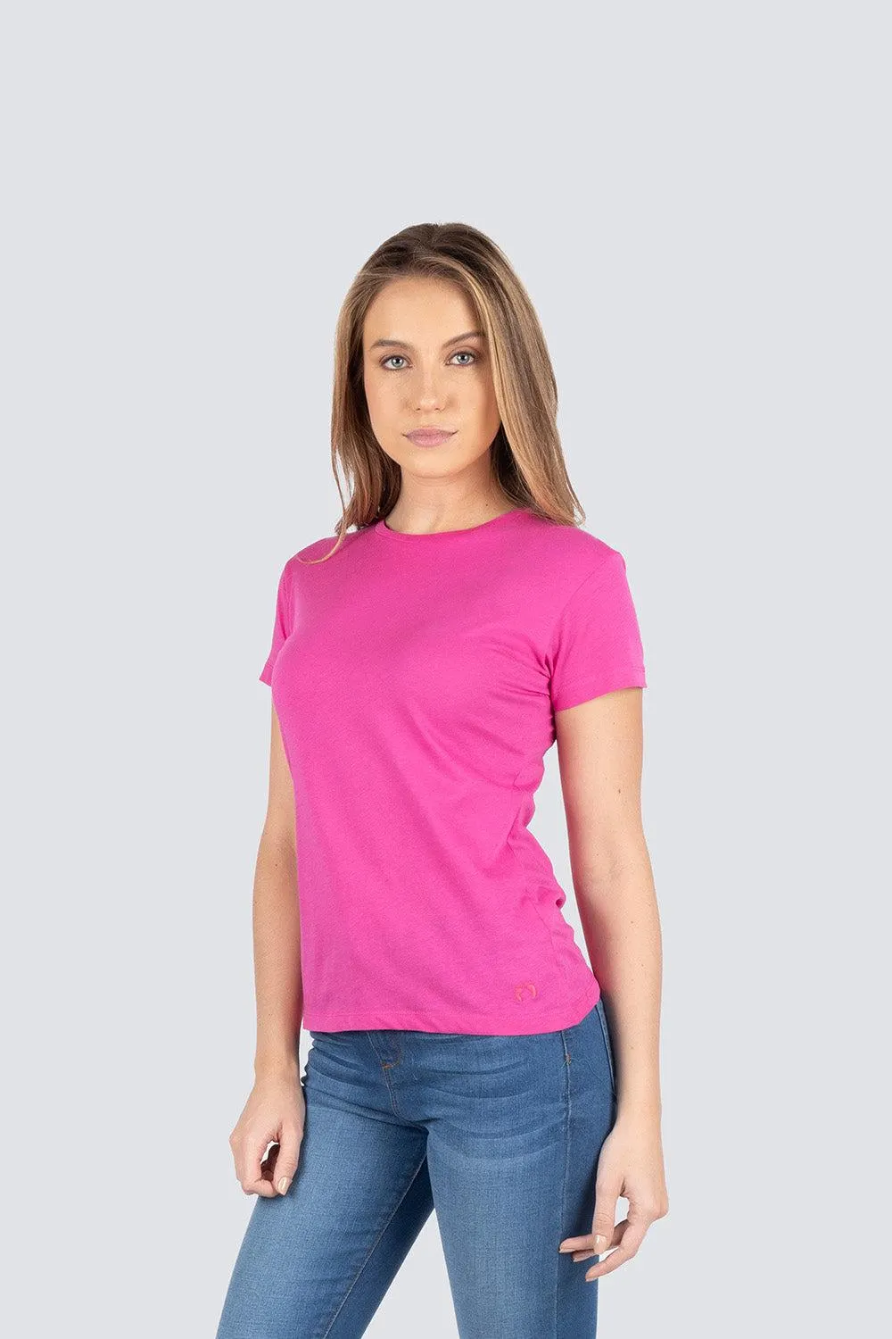 Playera básica cuello redondo