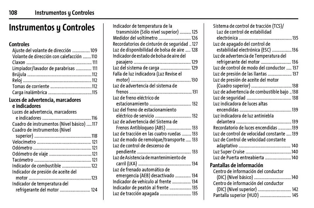 Catálogo de Cheyenne 2025 Manual del propietario 22 de enero al 31 de diciembre 2025 - Pagina 109