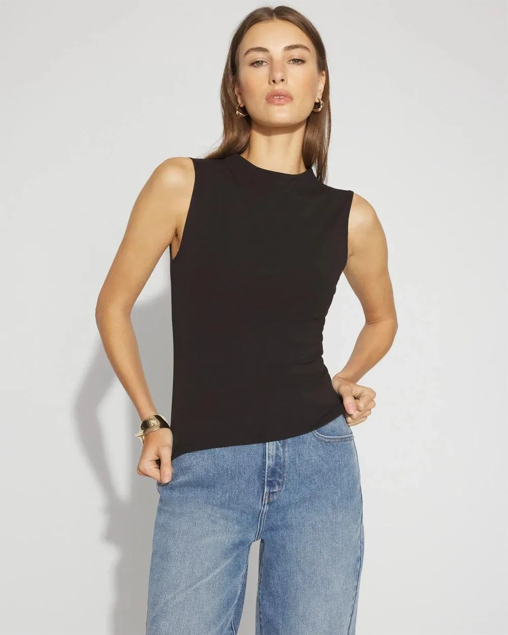 WHBM FORME ™ All Ways Stretch High-Crewneck Tank Top