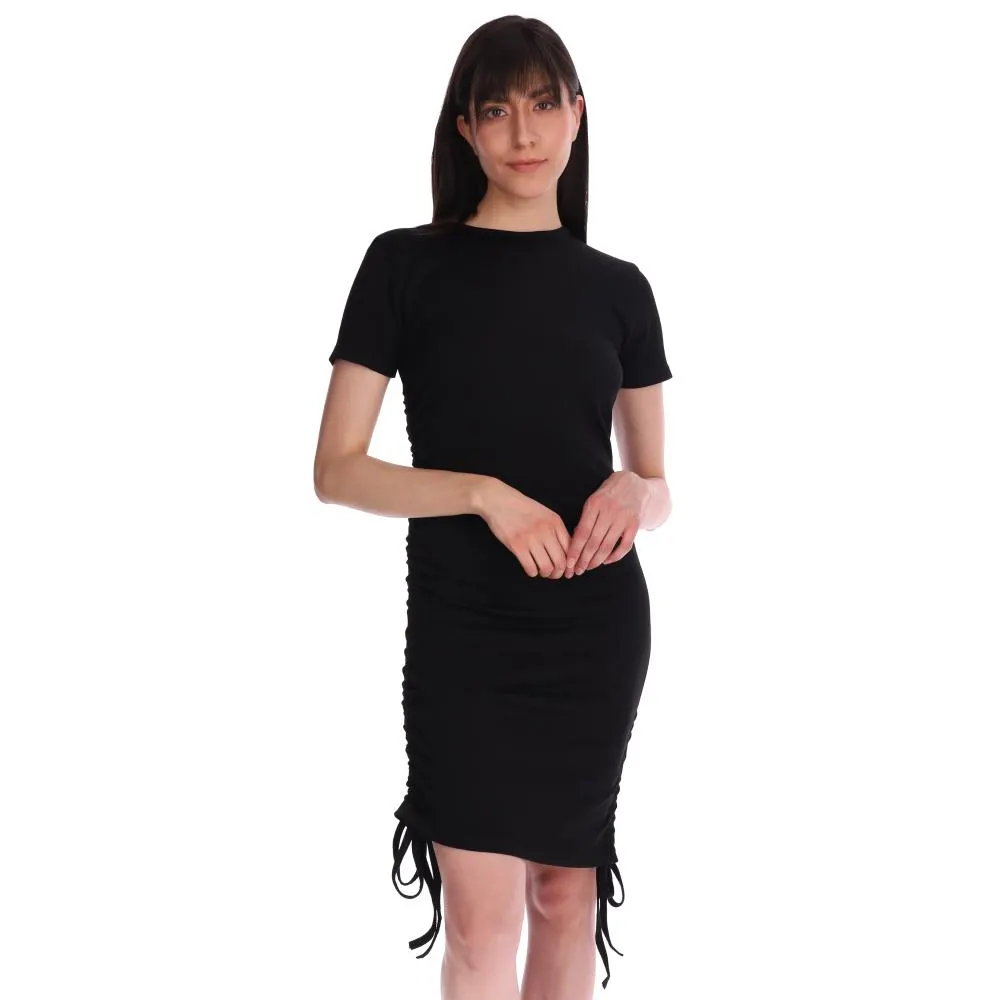Vestido Negro Red Sky Mujer Con Jaretas Funcionales