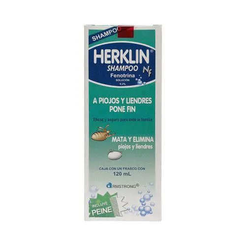 Shampoo para Piojos Herklin NF en Seco 120ml