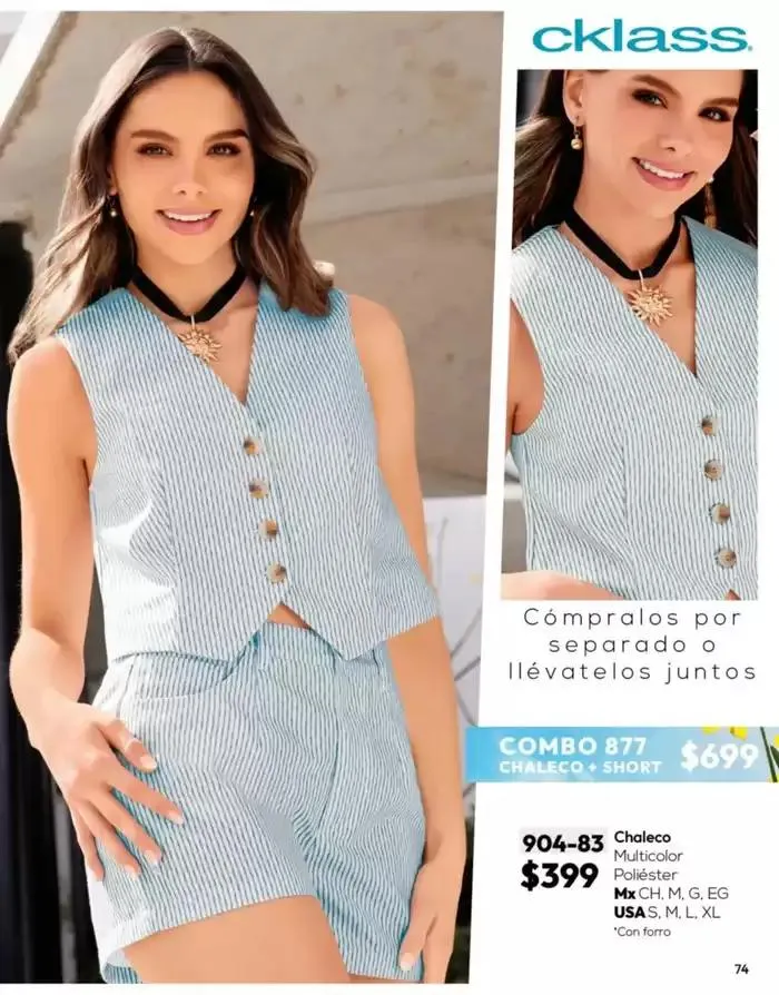 Catálogo de Catálogo Cklass Ropa Complemento de Verano 2025 México 1 de marzo al 30 de septiembre 2025 - Pagina 75