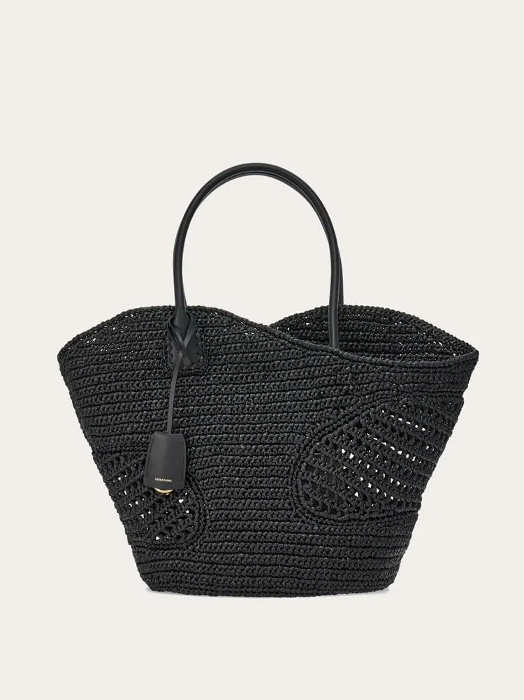 Bolso tote con cut out (L)