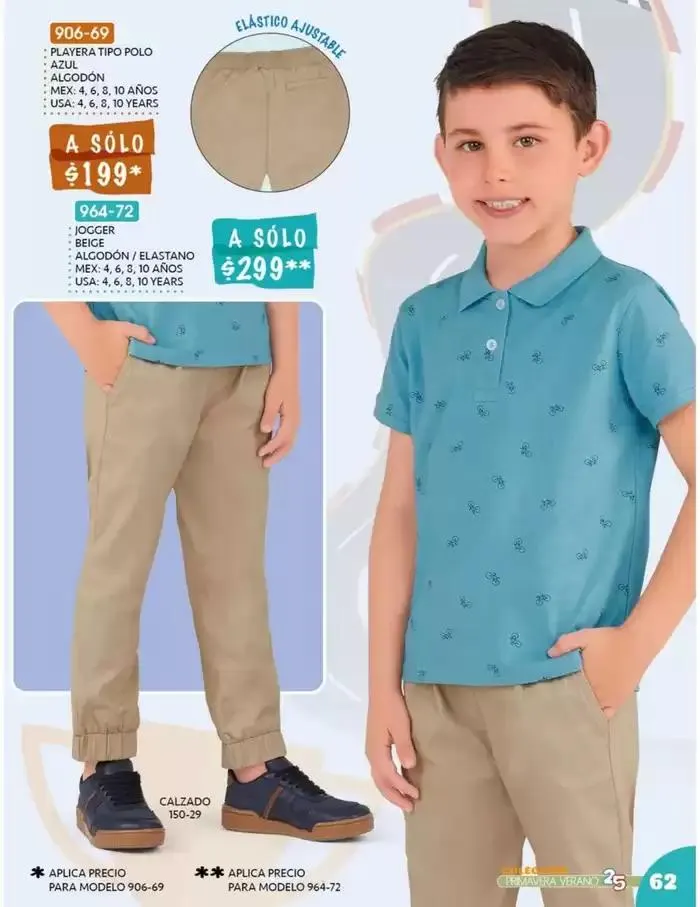 Catálogo de Catálogo Cklass Kids Niños Primavera Verano 2025 México 8 de enero al 30 de junio 2025 - Pagina 62