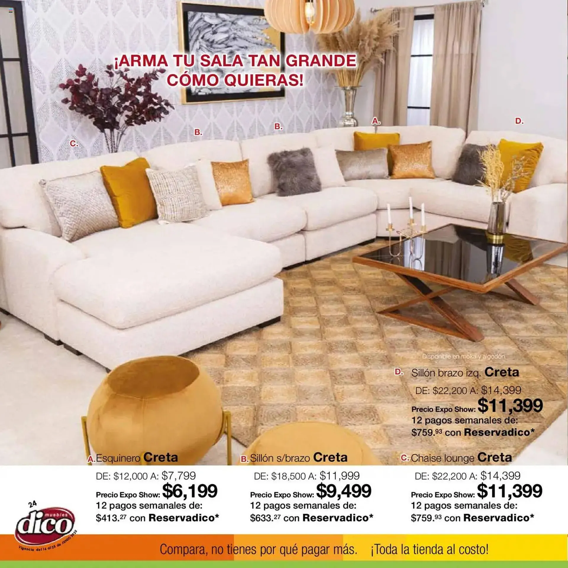 Catálogo de Catálogo Muebles Dico 12 de junio al 25 de junio 2025 - Pagina 24