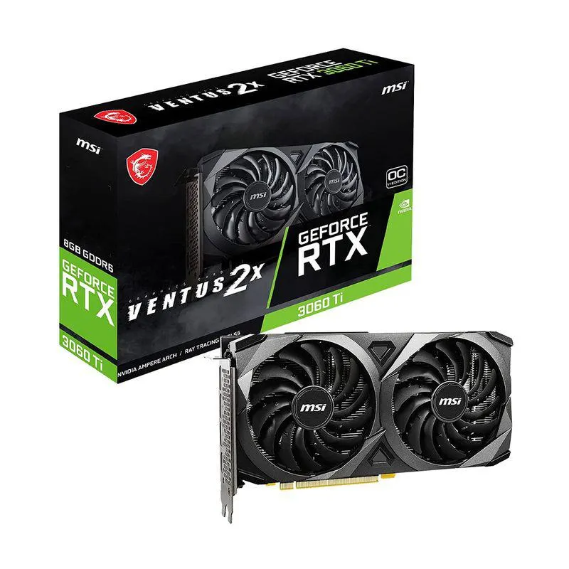 MSI Tarjeta de video GeForce RTX 3060 VENTUS 2X 12G OC GDDR6 PCI Express 4.0