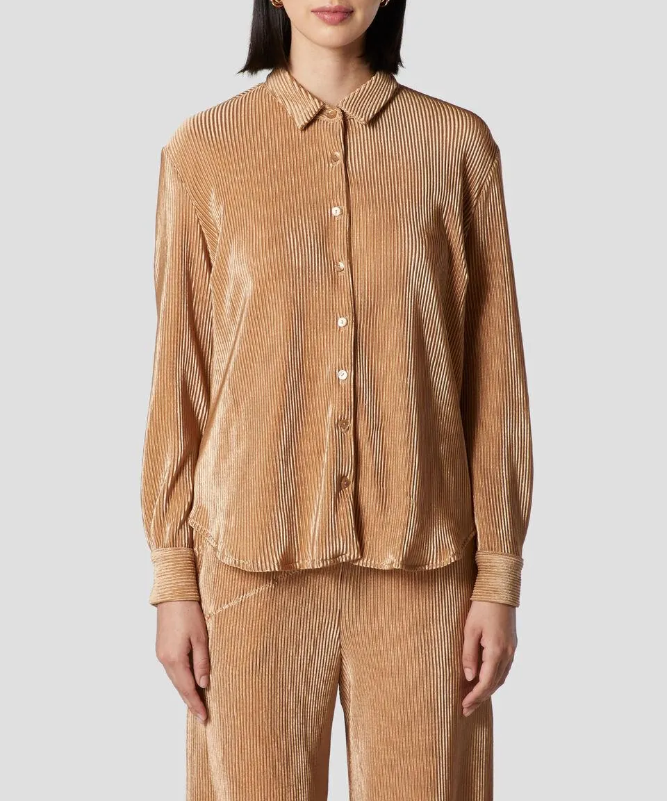 Blusa a Rayas Manga Larga Mujer