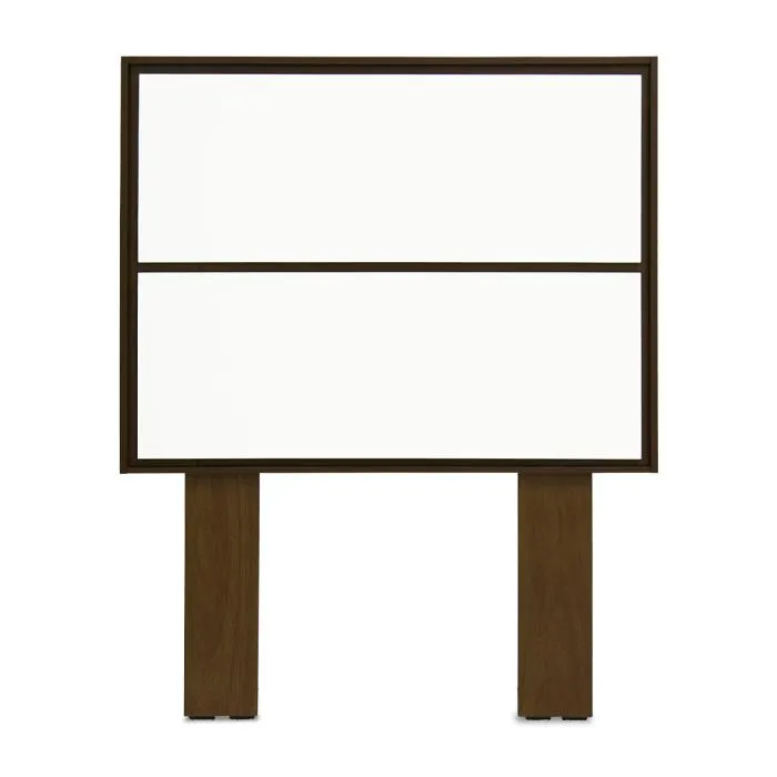 Cabecera Individual Blanca/nogal Lev