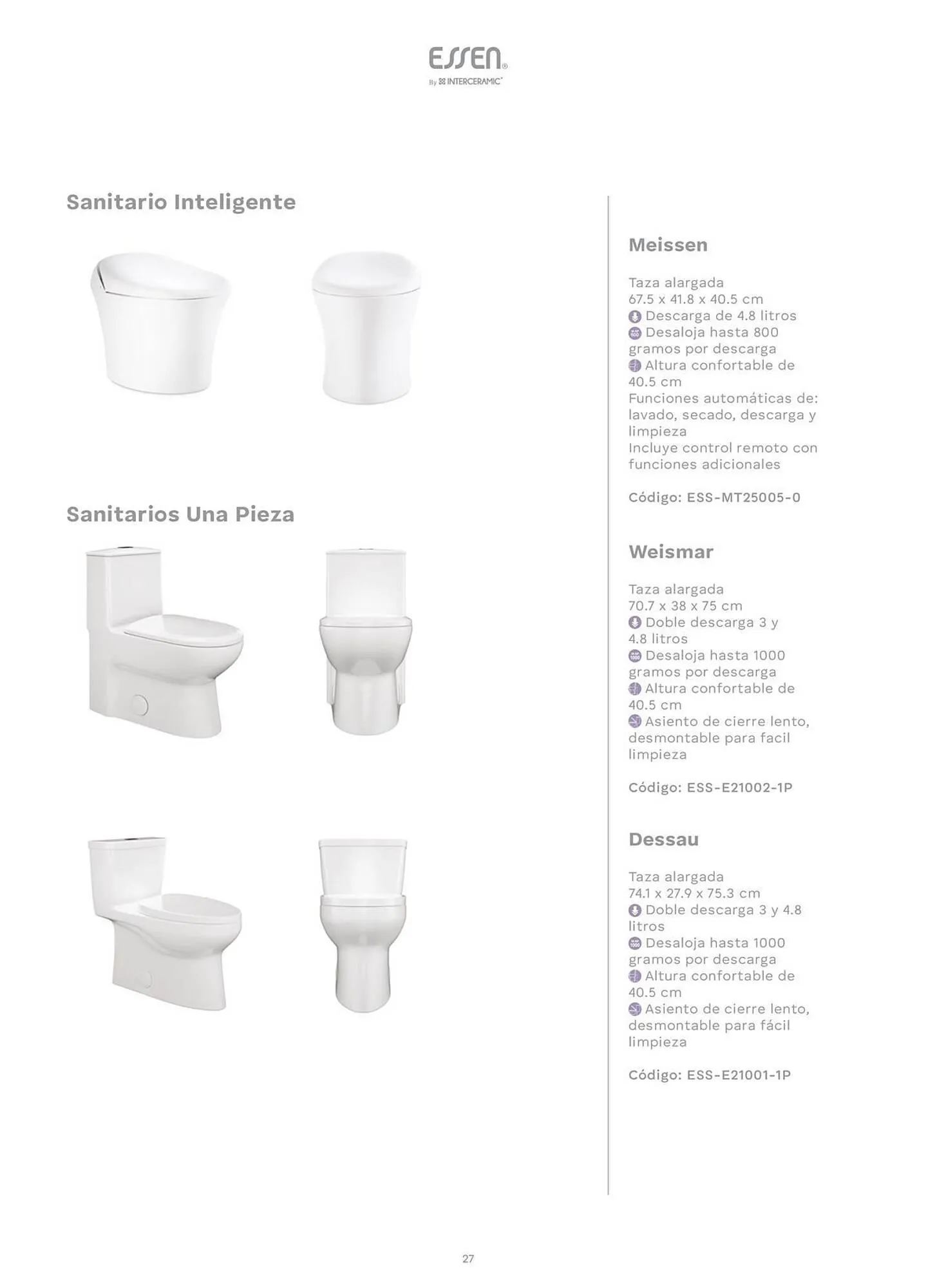 Catálogo de Catálogo Interceramic 3 de octubre al 3 de octubre 2026 - Pagina 27