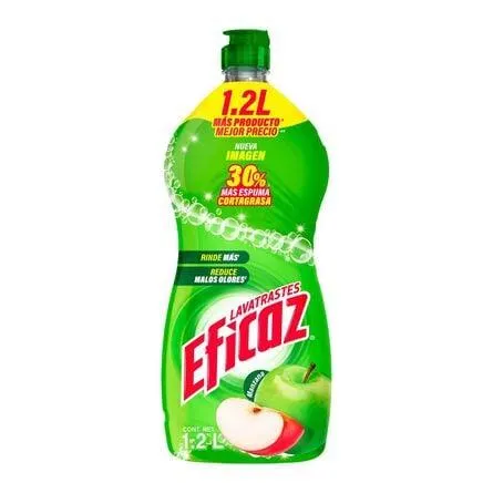 Lavatrastes Líquido Eficaz Manzana 1.2 lt