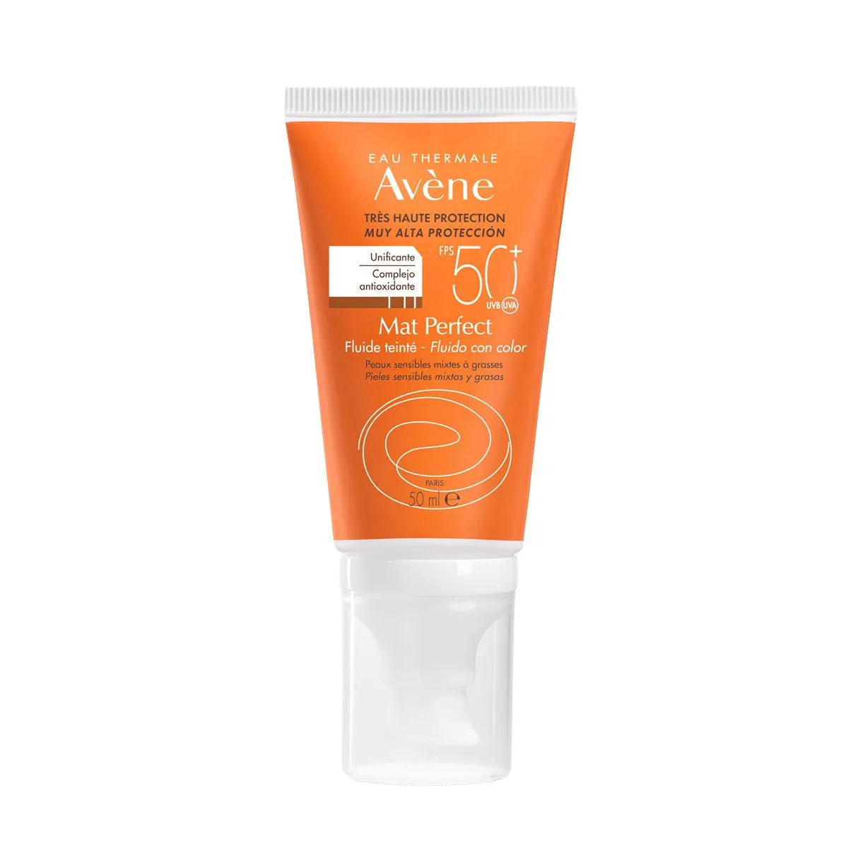 Avene mat-perfect fluido solar con color 50ml.