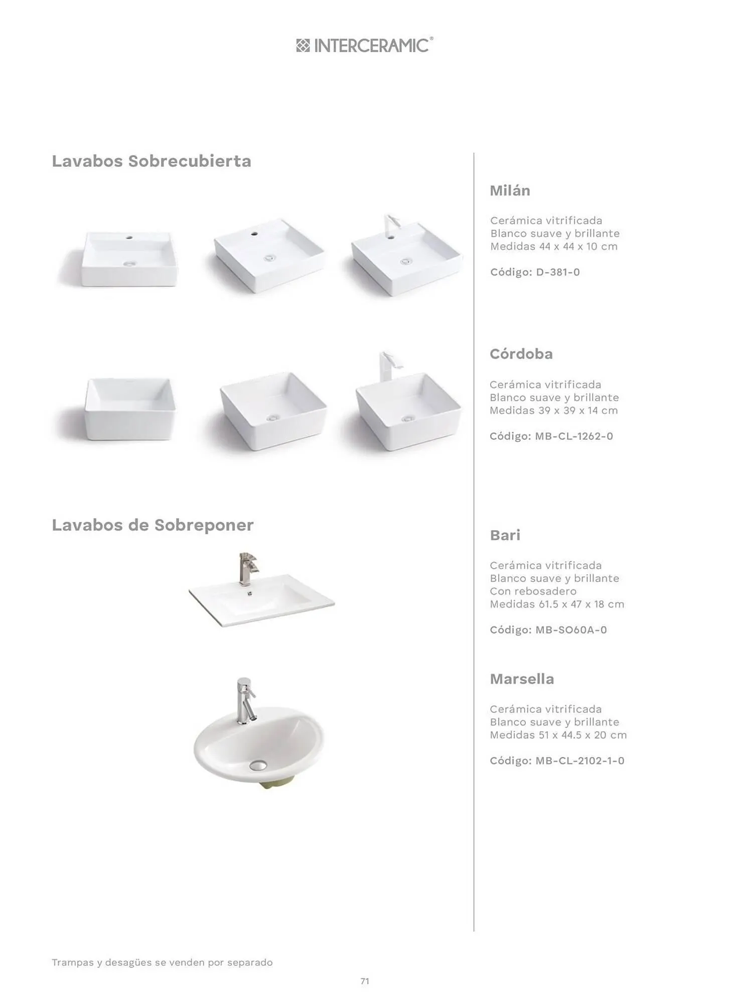 Catálogo de Catálogo Interceramic 3 de octubre al 3 de octubre 2026 - Pagina 71