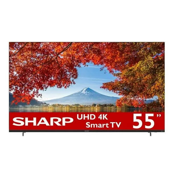 SHARP TV de 55 Pulgadas con 4K UHD y ROKU, Modelo 4T-C55DL7UR