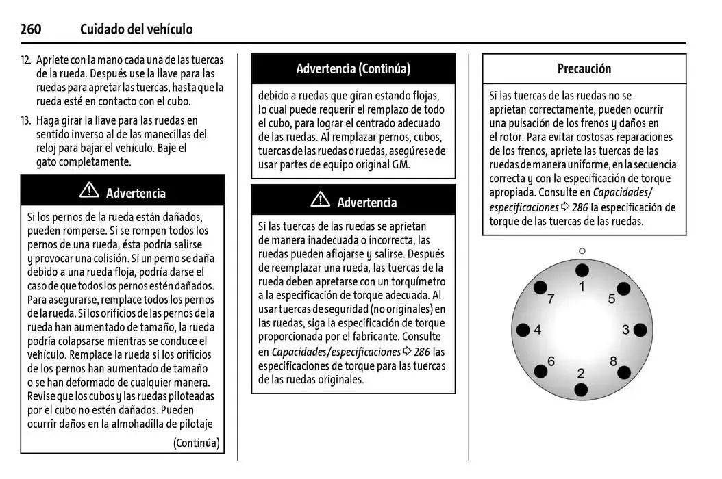 Catálogo de BrightDrop 400 Y BrightDrop 600 Manual del propietario 22 de enero al 31 de diciembre 2025 - Pagina 261