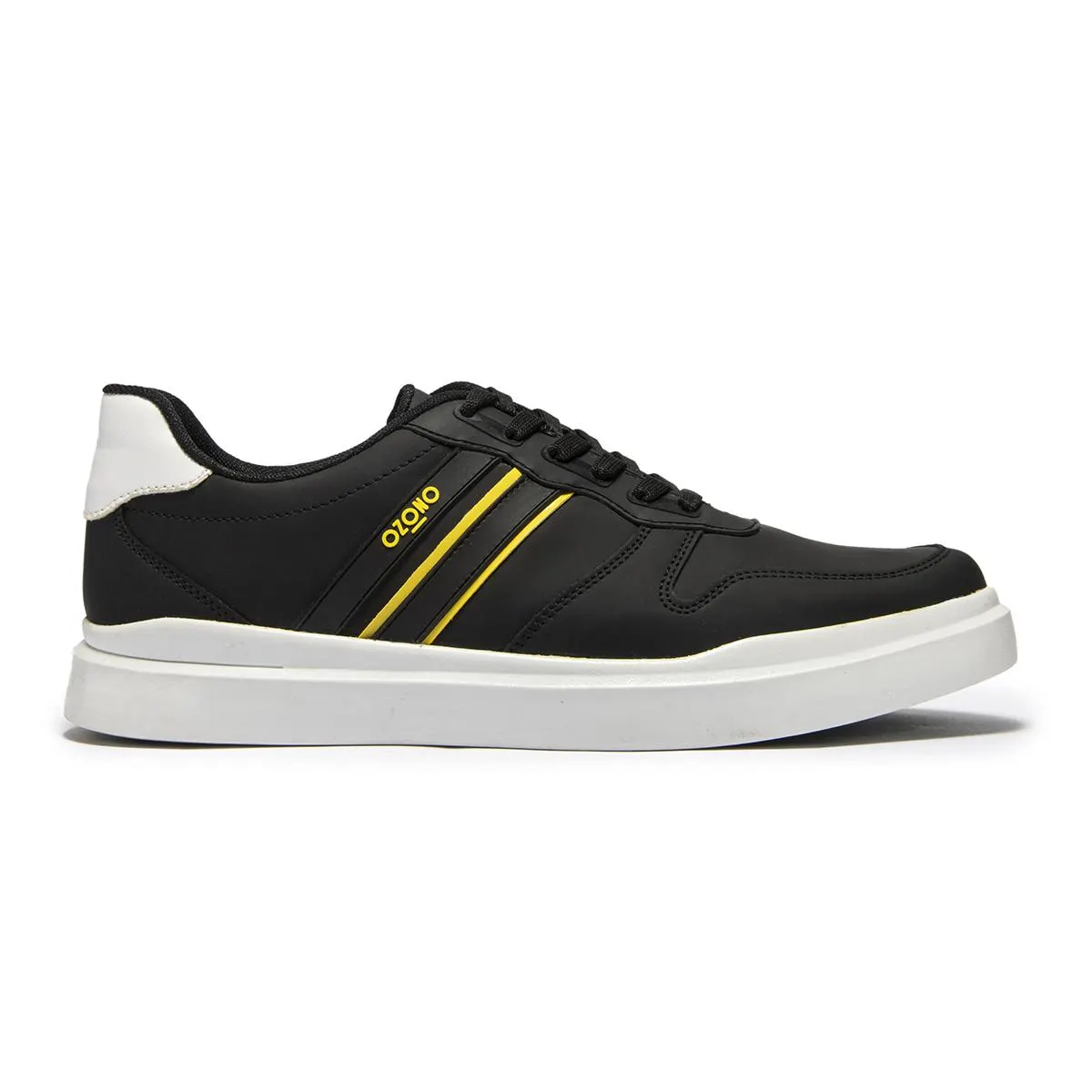 SNEAKER URBANO CAPA DE OZONO PARA HOMBRE ESTILO 633001 NEGRO - AMARILLO