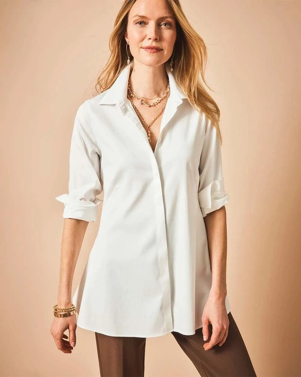 No Iron ™ Pocketed Tunic