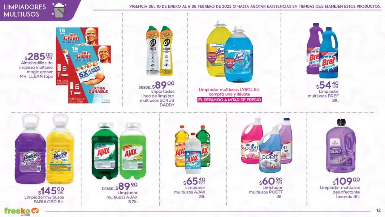 Catálogo de Limpieza - Fresko 10 de enero al 6 de febrero 2025 - Pagina 12